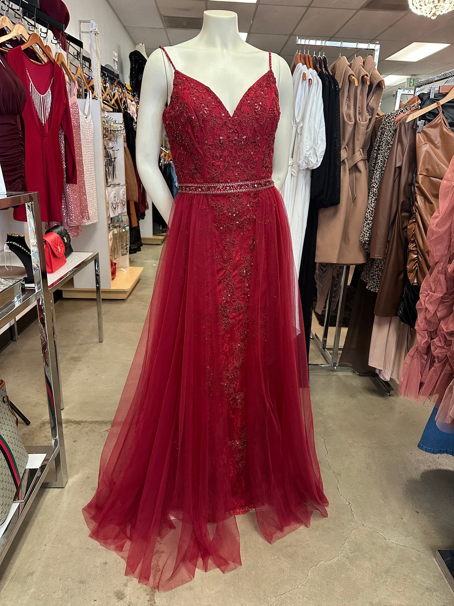 Burgundy Royalty Dress