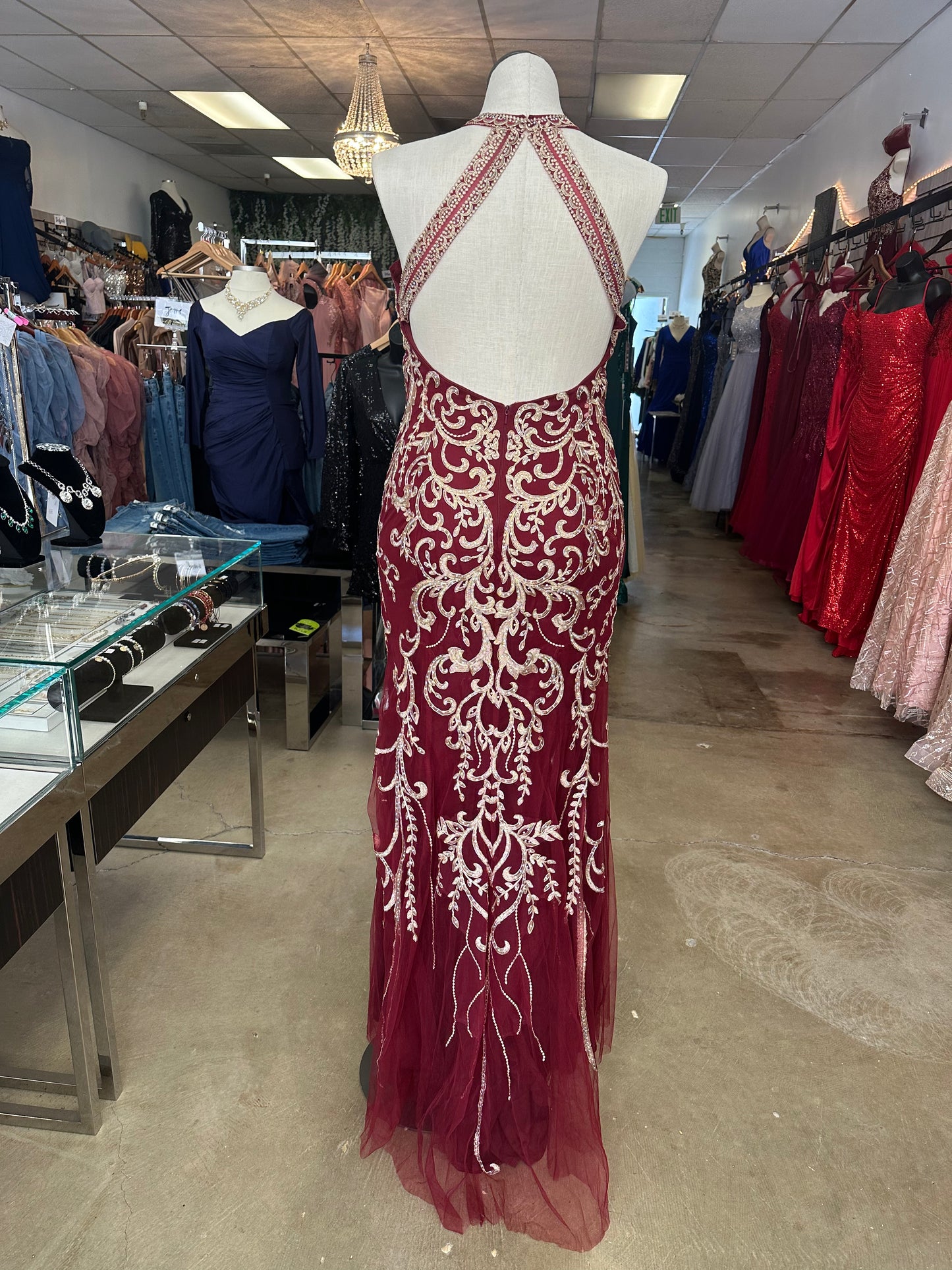 Burgundy Formal Dress