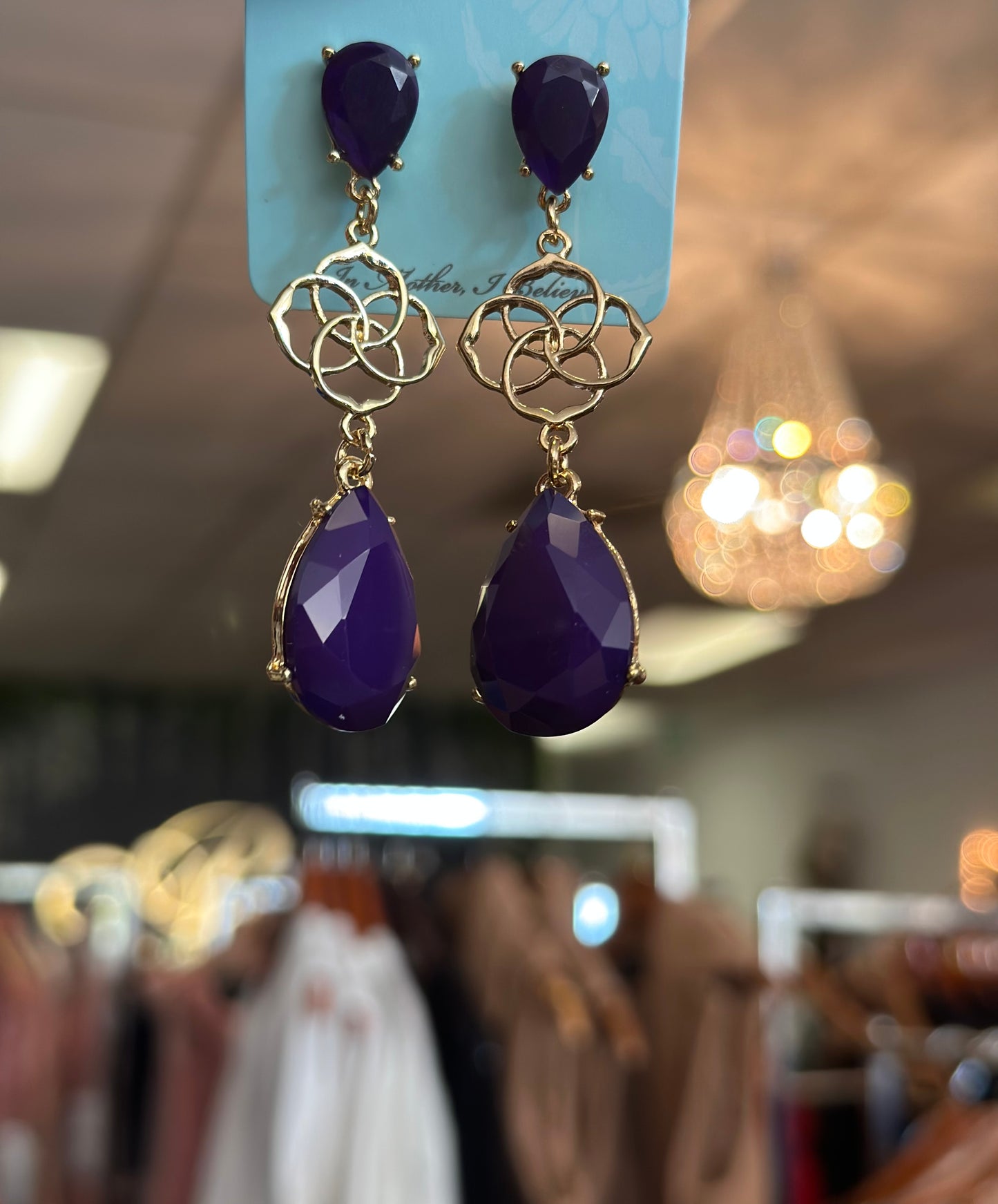 Purple Rock earrings