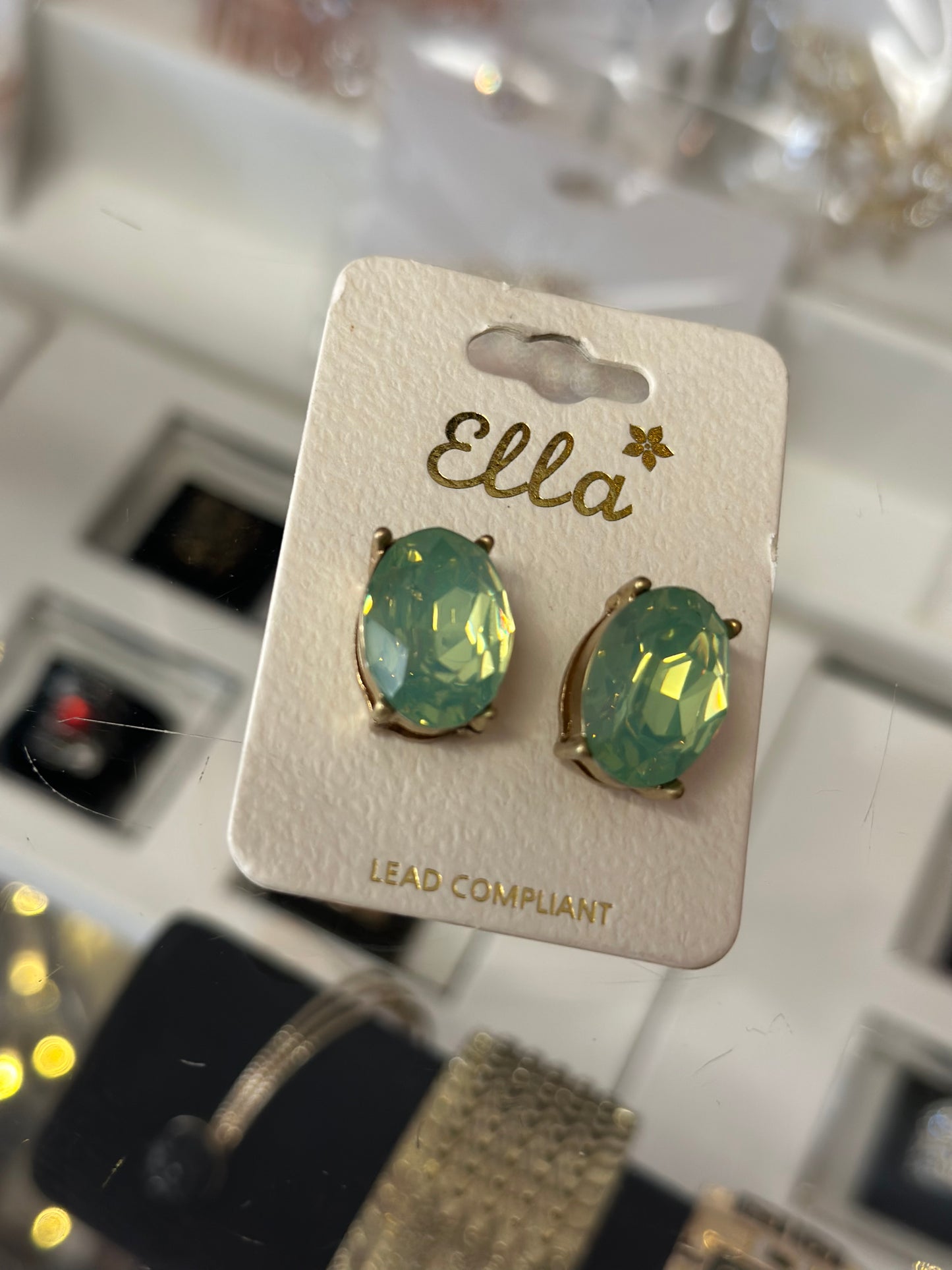 Gem earrings