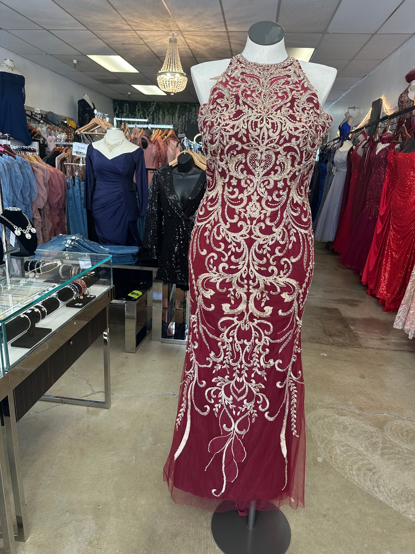 Burgundy Formal Dress