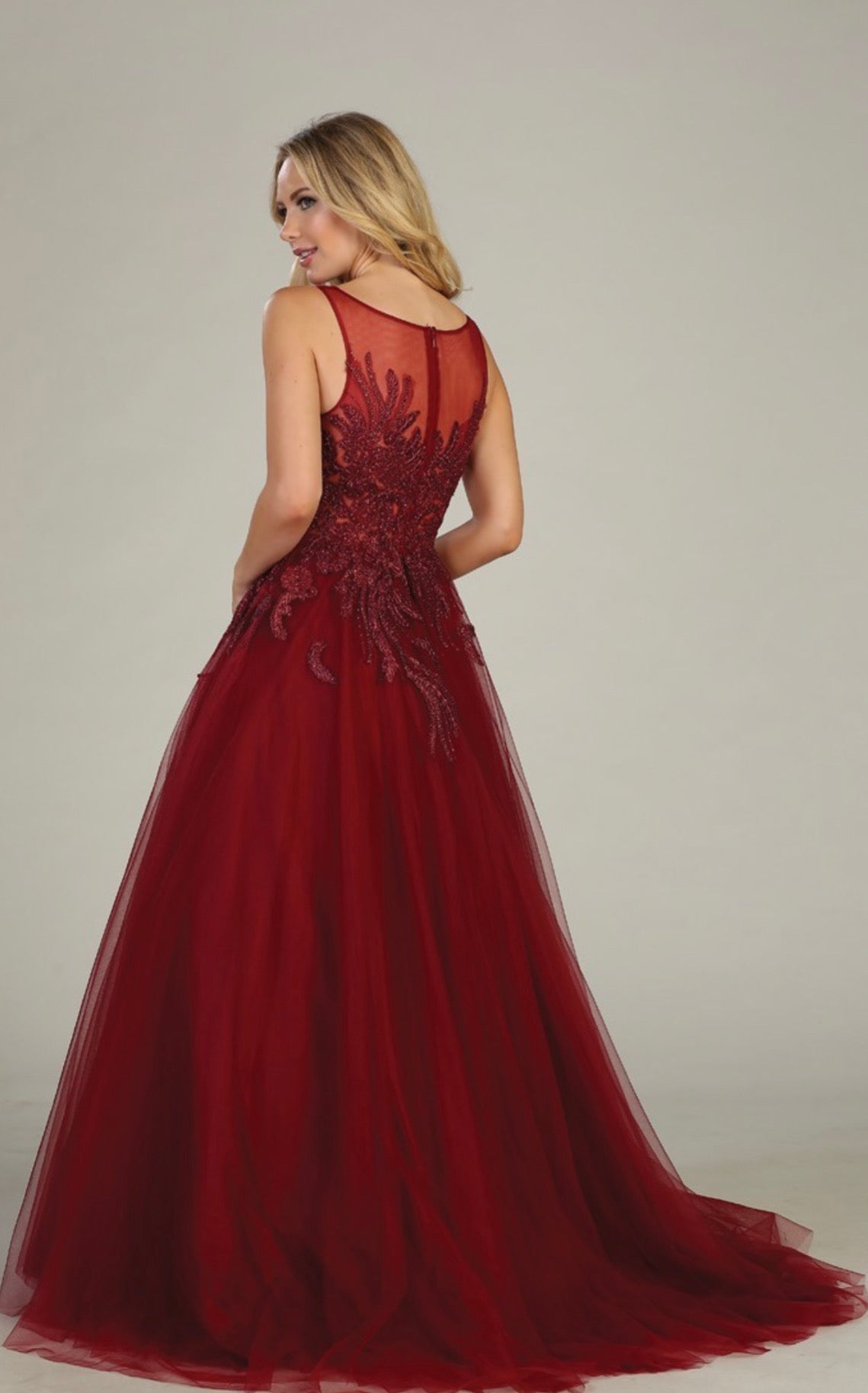 Burgundy Princess Dress