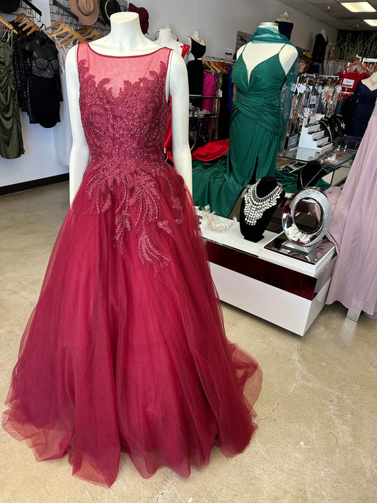 Burgundy Princess Dress