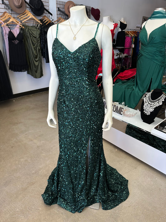 Emerald Shimmer Dress