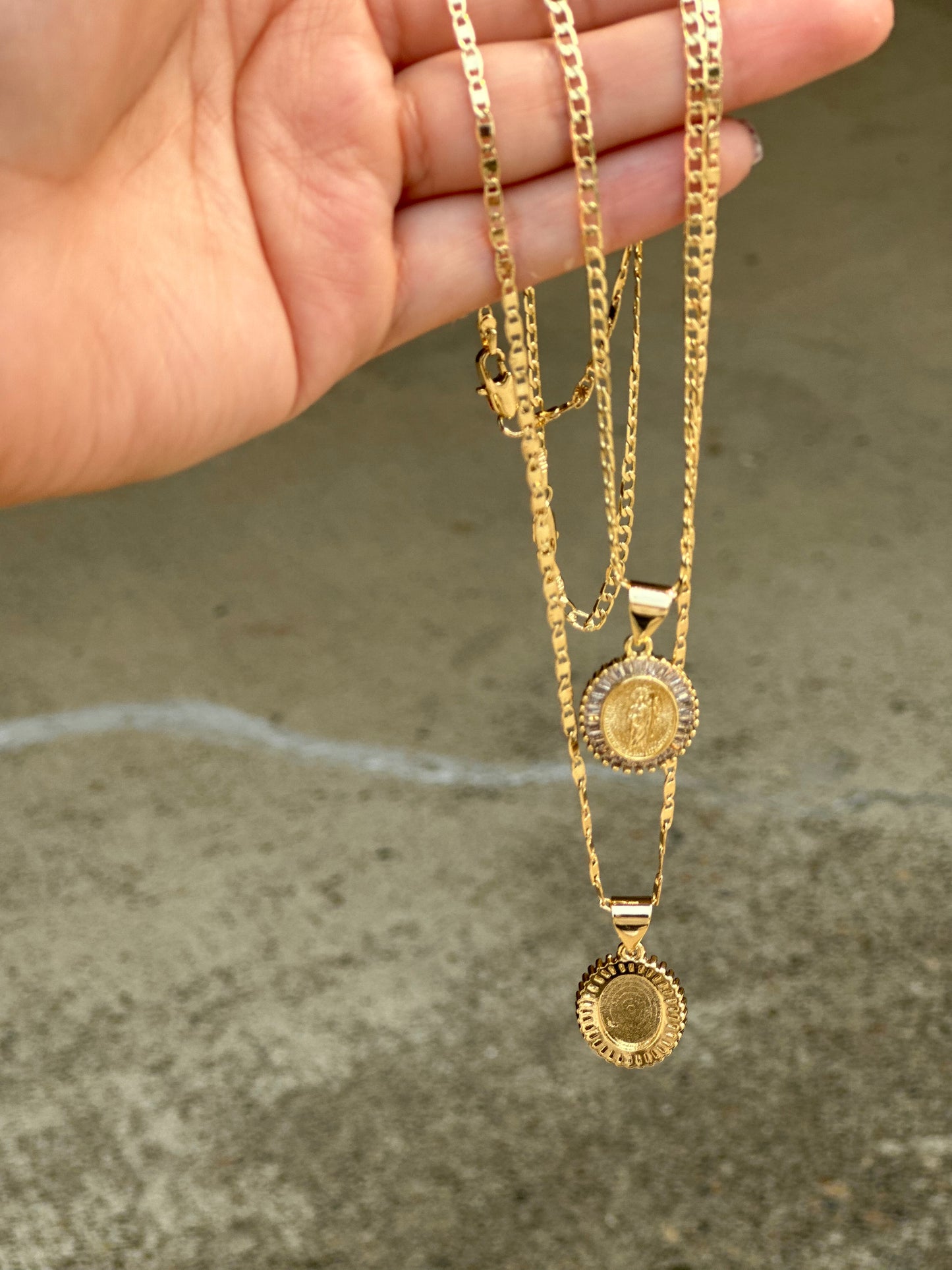 Santo Laminated Gold Necklace