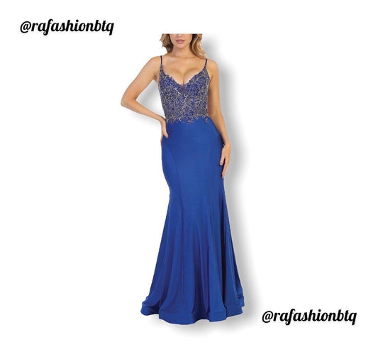 Blue Fashion Formal Dress