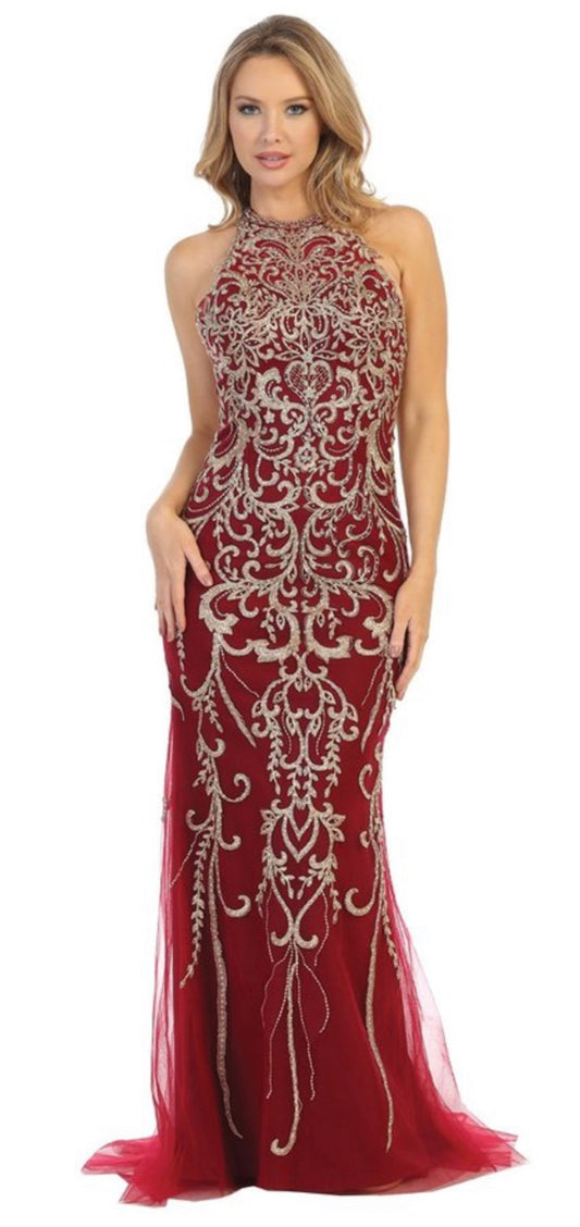 Burgundy Formal Dress