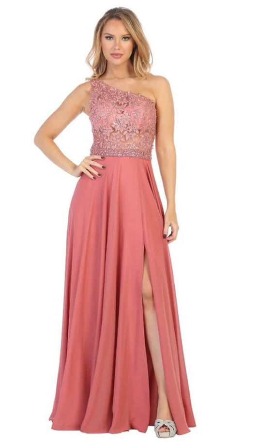 Mauve Sparkle Formal Dress