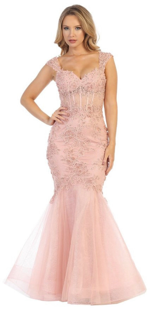 Dusty Rose Formal Dress