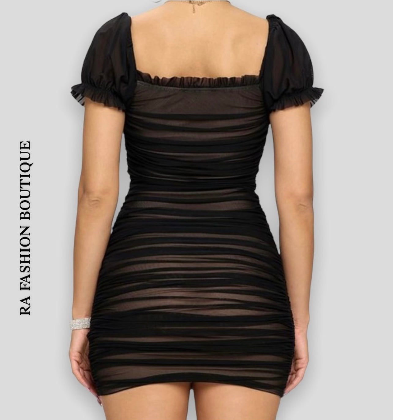 Happy Me; Pretty Me Black Mini Dress