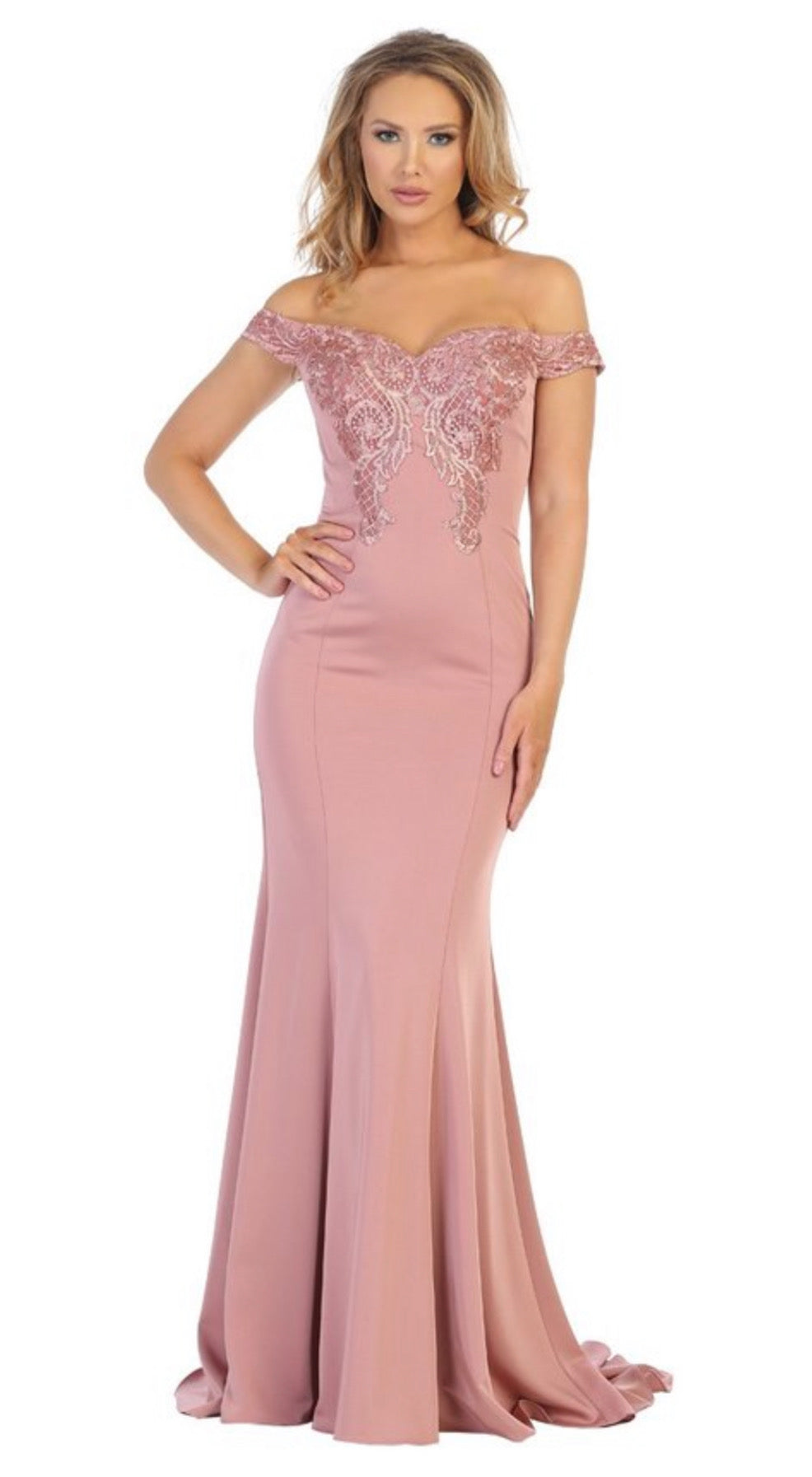 Dusty Rose Formal Dress